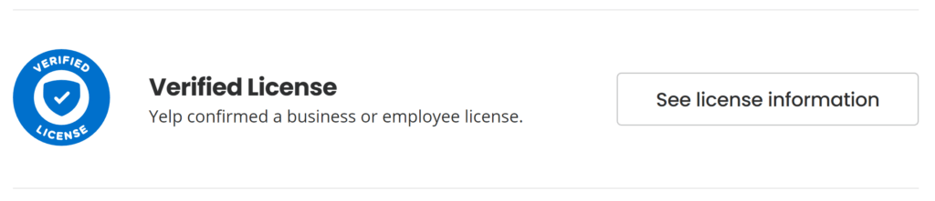 yelp verified license badge business upgrade