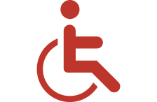 Accessibility red icon