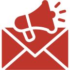 email marketing red icon