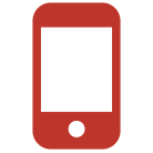 red icon smartphone